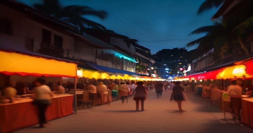 Cena vibrante de festa junina em Pernambuco, com quadrilha, bandeirinhas e comidas típicas