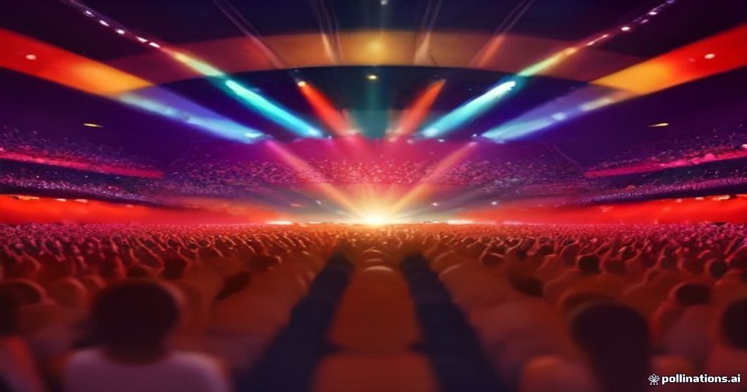Público brasileiro animado segurando ingressos em um ambiente festivo