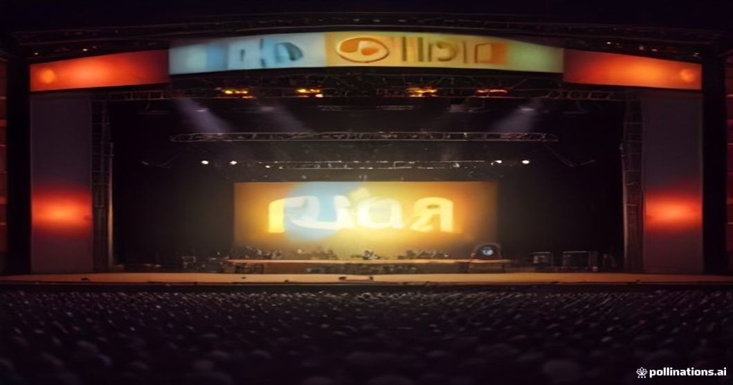 Palco iluminado com público animado durante a Turnê Nacional 2024 em Pernambuco